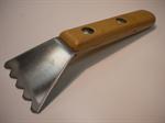 Rillet stegeplade skraber